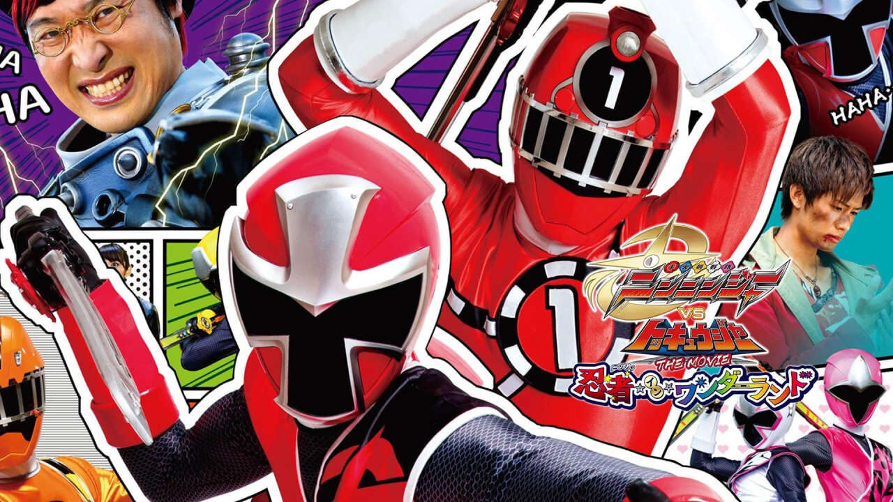 Poster of Shuriken Sentai Ninninger Vs Toqger The Movie Ninja In Wonderland