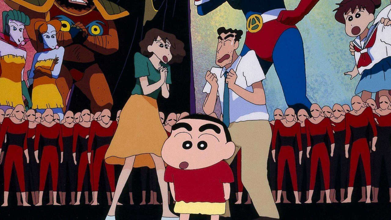 Poster of Crayon Shin chan Action Kamen Đối Đầu Ma Vương Áo Tắm